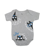 Ghousla Short Sleeve Bodysuit Grey Marl