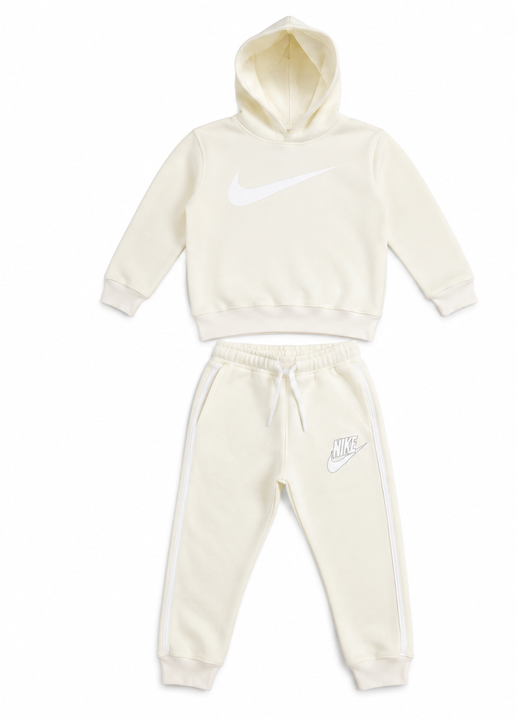 Cream Cozy Kids Tracksuit Set