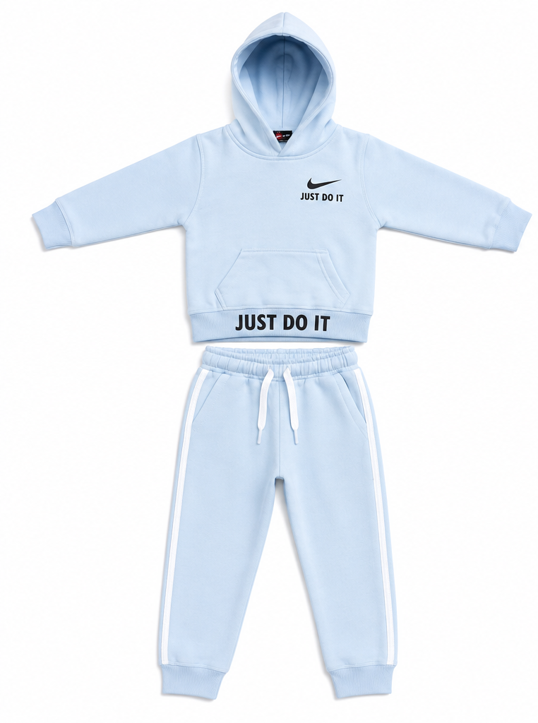 Sky Blue Just Do It Kids Tracksuit Set