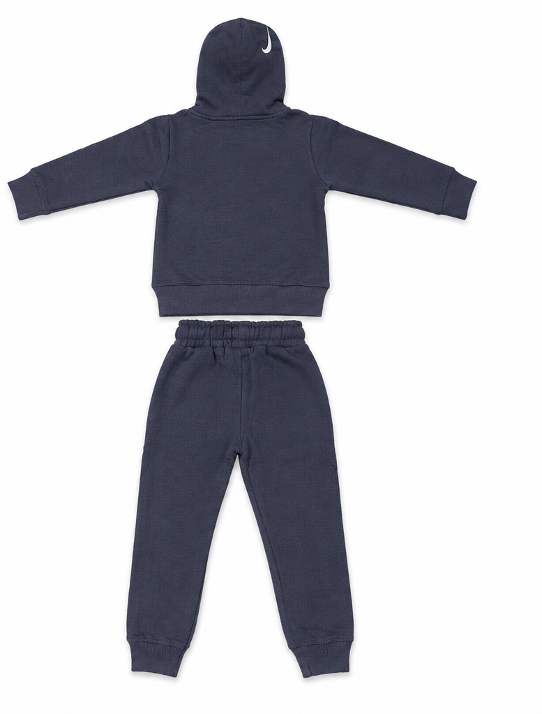 Charcoal Grey Kids Fleece Tracksuit Set