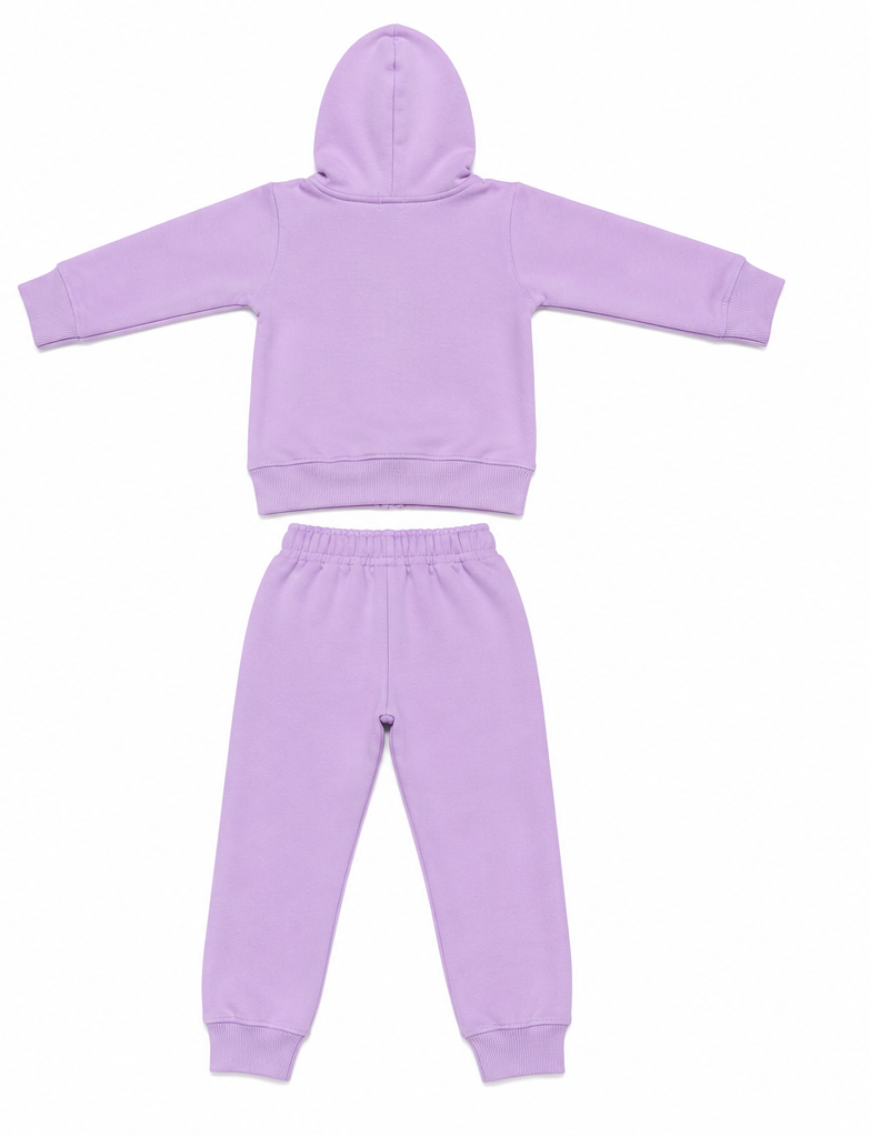 Lilac Kids Fleece Tracksuit Set