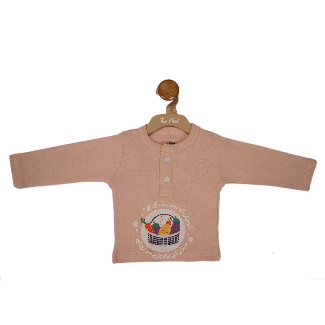 Sabzi Ke Tokray Kashmiri Pink Henley