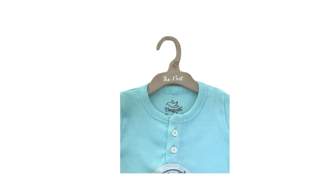 Sabzi K tokray Pale Blue Henley