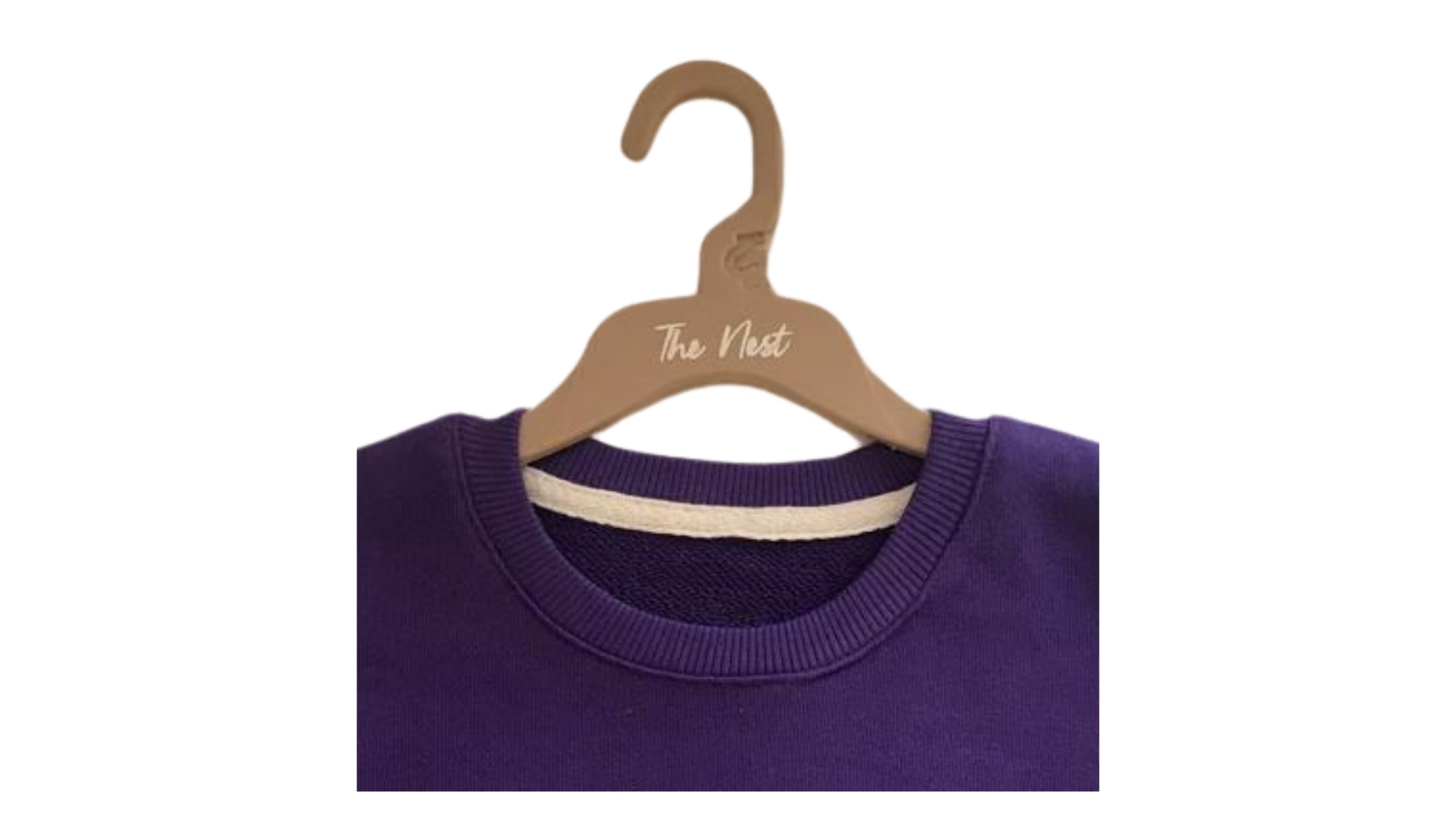 Billi Ke Bachon Ke Mozay Round Neck Sweatshirt - Violet