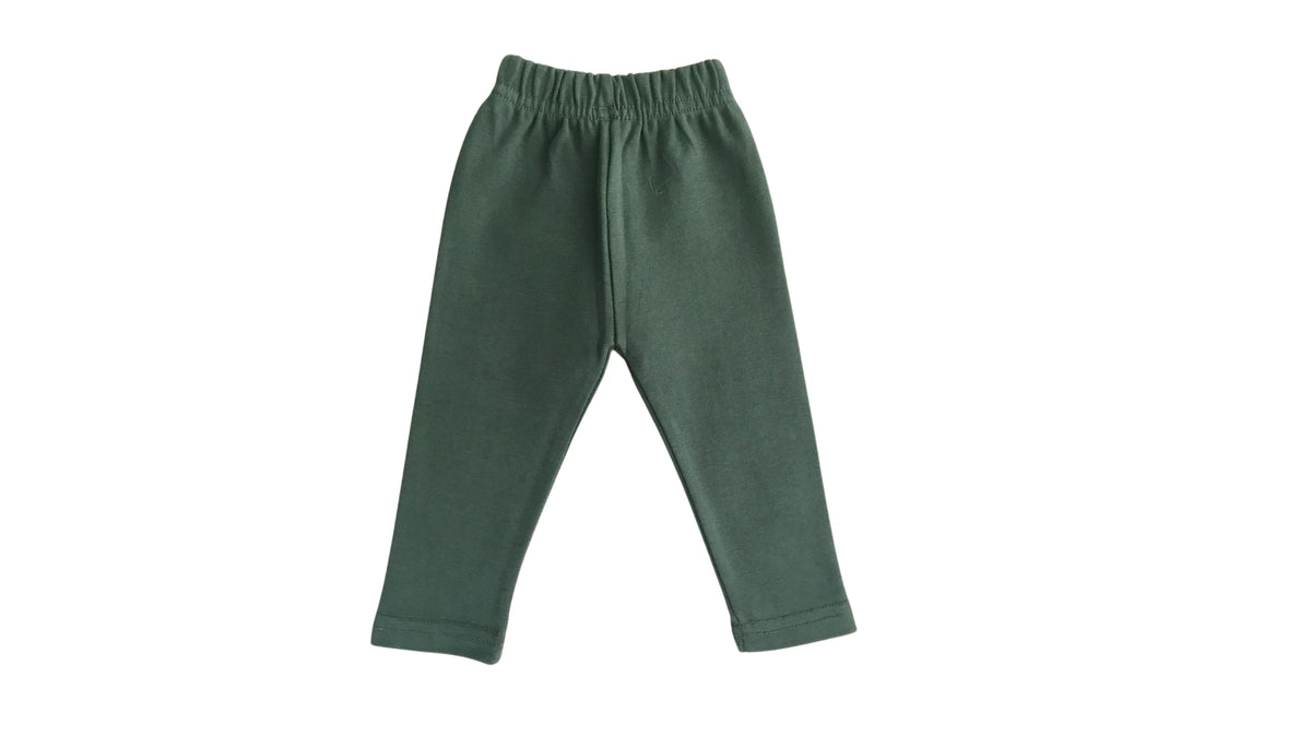 Ghousla Legging - 1X1 Rib (Dark Green)