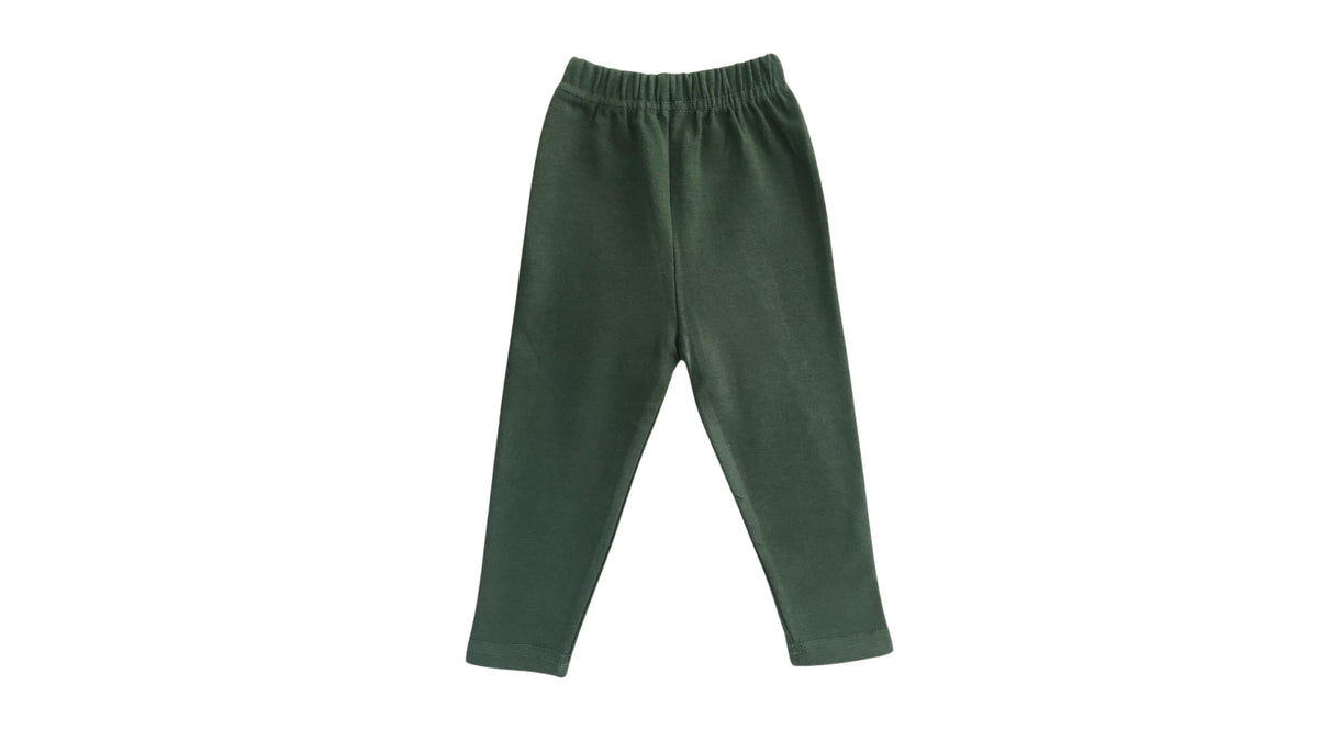 Winter-2024 - Ghousla Ghousla Legging, Dark Green, 1X1 Rib
