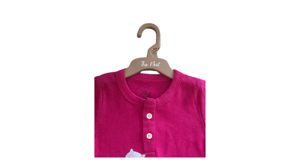 Billi Ke Bachon Ke Mozay Henley Sweatshirt - Fuchsia