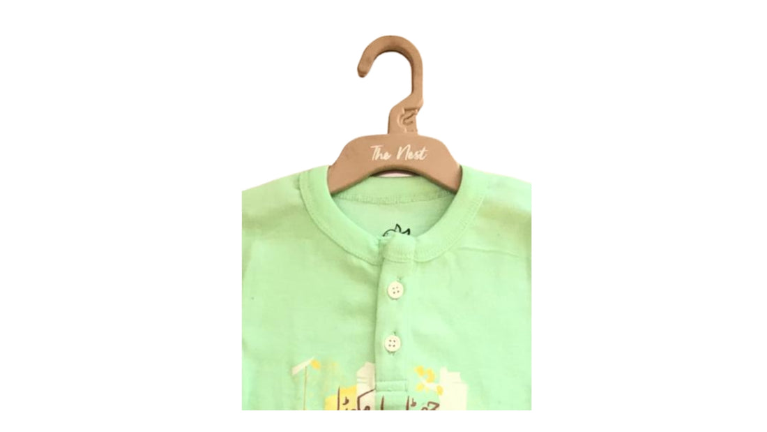 Chota sa makora Henley in Pista Green