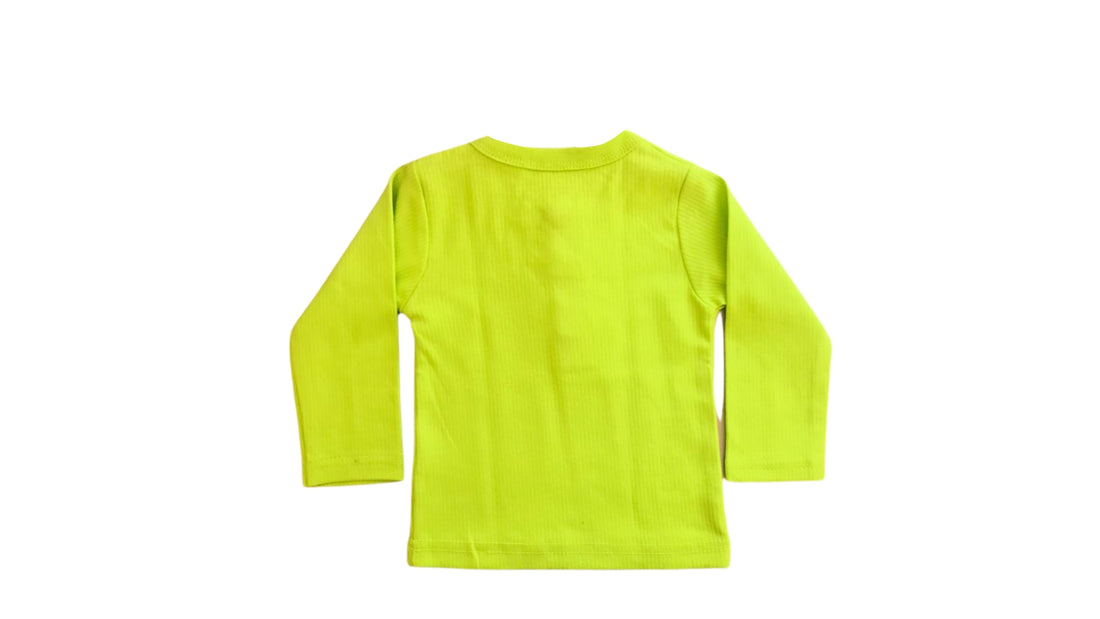 Chota sa makora Henley in Lime green