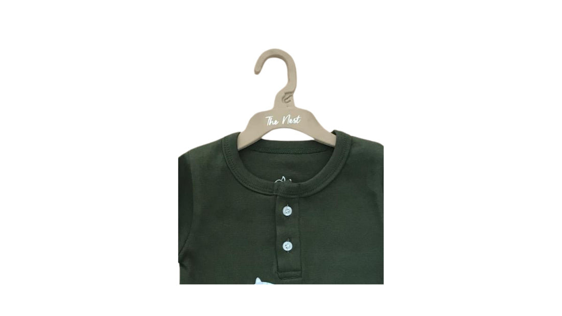 Billi k bachon Henley in Olive green