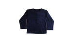 Ghousla Full Sleeve Henley T-Shirt - 1X1 Rib (Navy Blue)