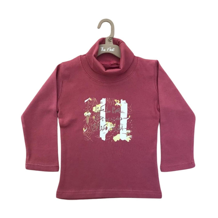 Chota sa makora Turtle-neck in Dusty Rose