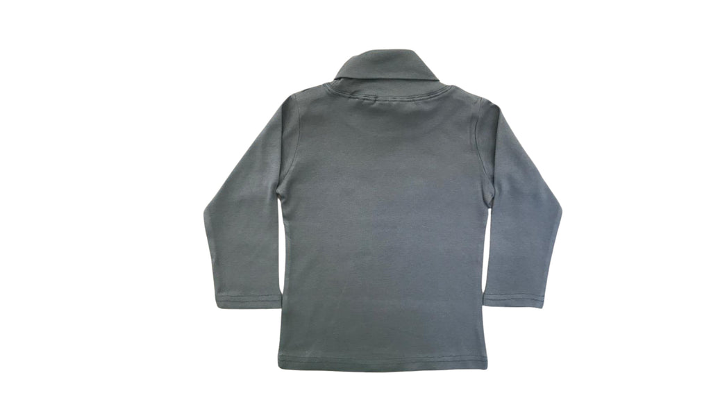 Ghari Pe Chooha Nacha Turtle Neck Sweatshirt - Heather Grey