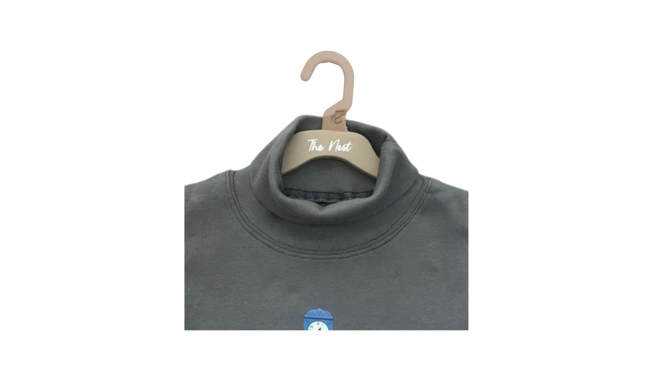 Ghari Pe Chooha Nacha Turtle Neck Sweatshirt - Heather Grey