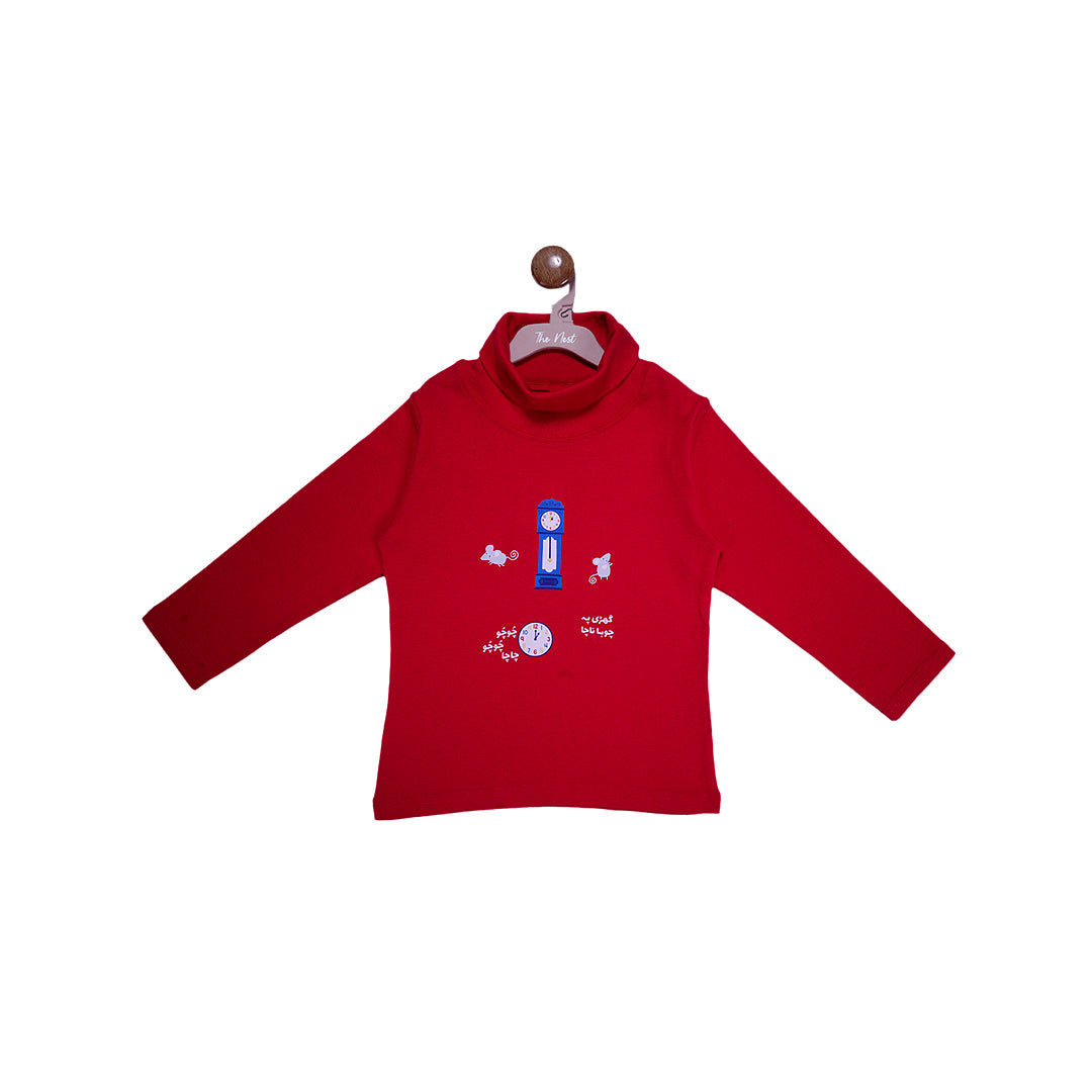 Ghousla High Neck (Chinese Red)