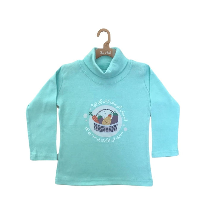 Aloo Miyaan Turtle-neck in Sky Blue