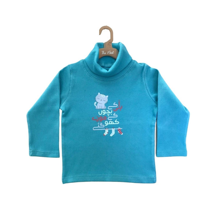 Billi K Bachon Turtle-neck in Bright Blue