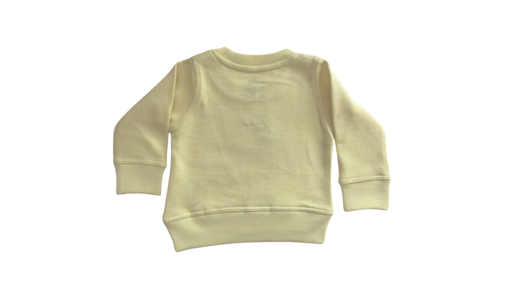 Billi Ke Bachon Ke Mozay Round Neck Sweatshirt - Yellow