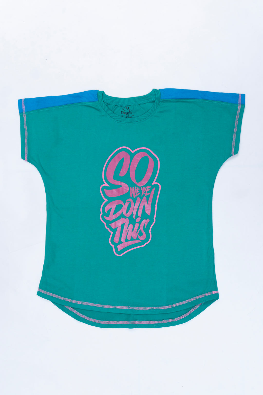 Girls Baggy T-Shirt (Green Lake)