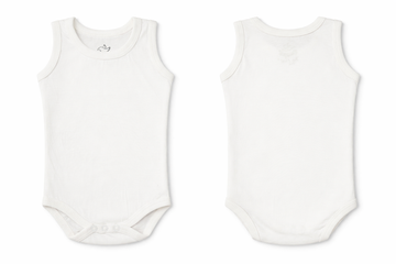 Sleeveless Bodysuit White Soft Essential
