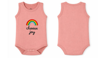 Baby's Rose Tan Sleeveless Bodysuit (Choose Joy)