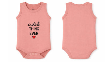 Baby's Rose Tan Sleeveless Bodysuit (Cutest Thing Ever)