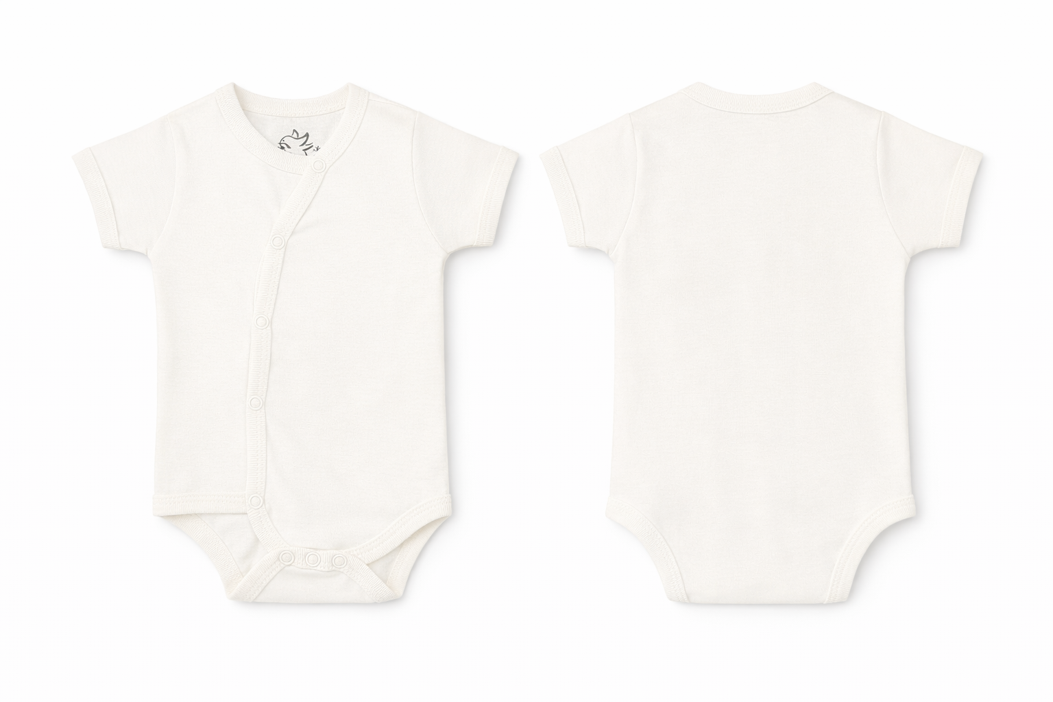 Wrap Bodysuit White Soft Essential
