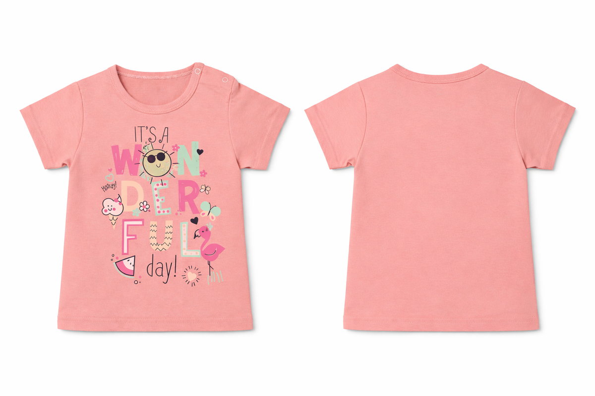 T-Shirt Rose Tan, Wonderful DTF