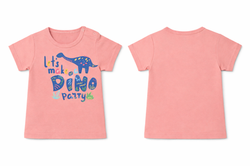 T-Shirt Rose Tan Dino DTF