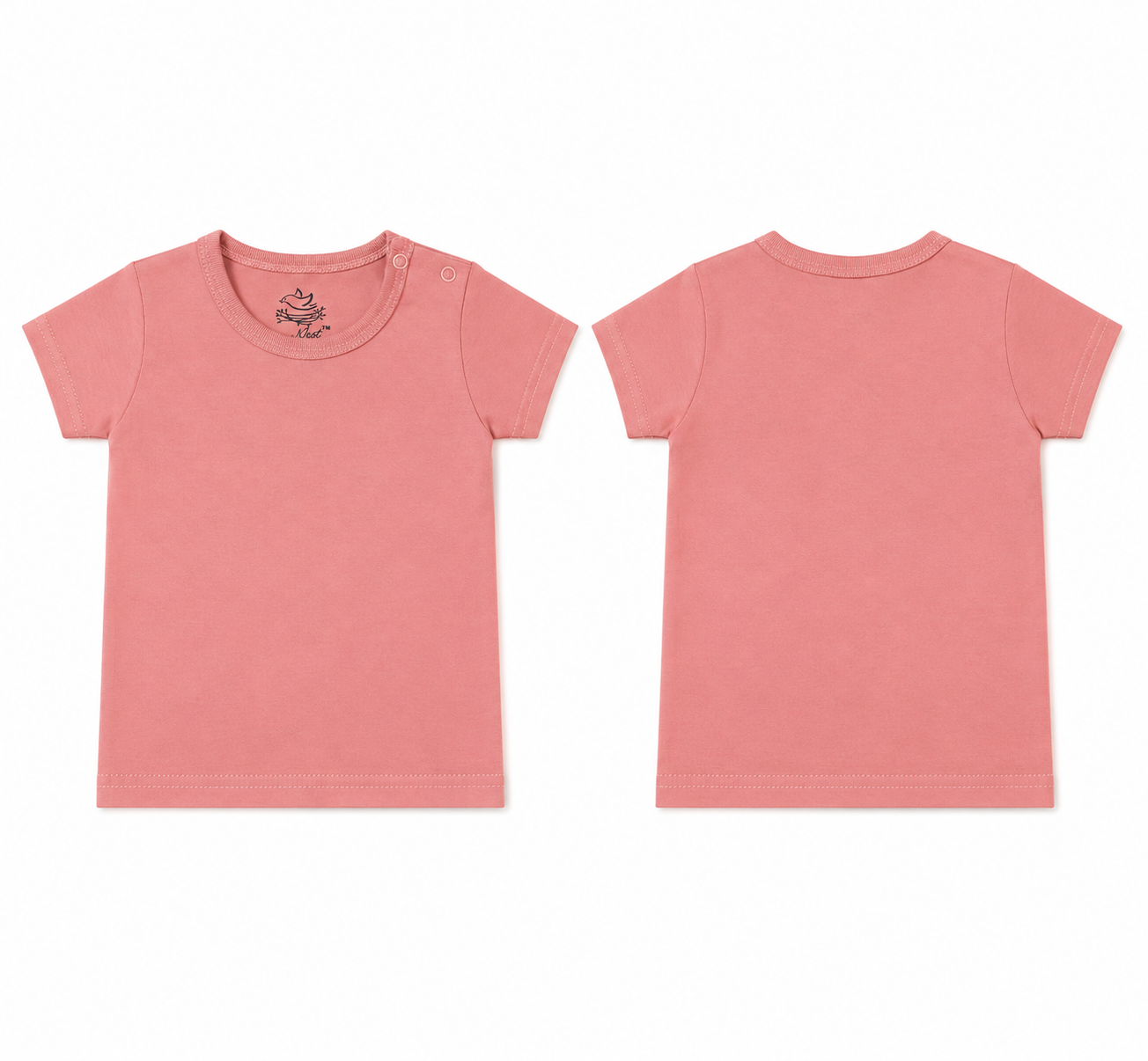Baby's Rose Tan T-Shirt (SOLID)