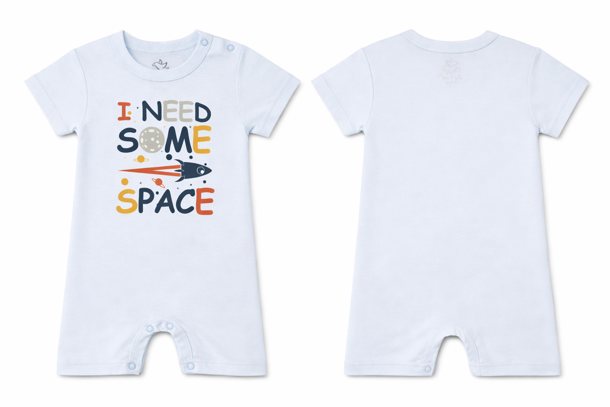 Short Sleeve Romper Ice Melt Space DTF