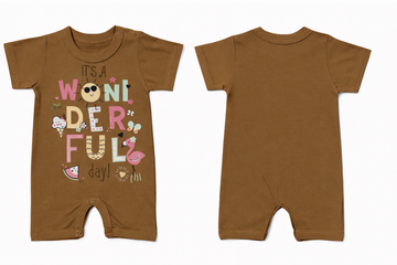 Short Sleeve Romper Rubber Wonderful DTF