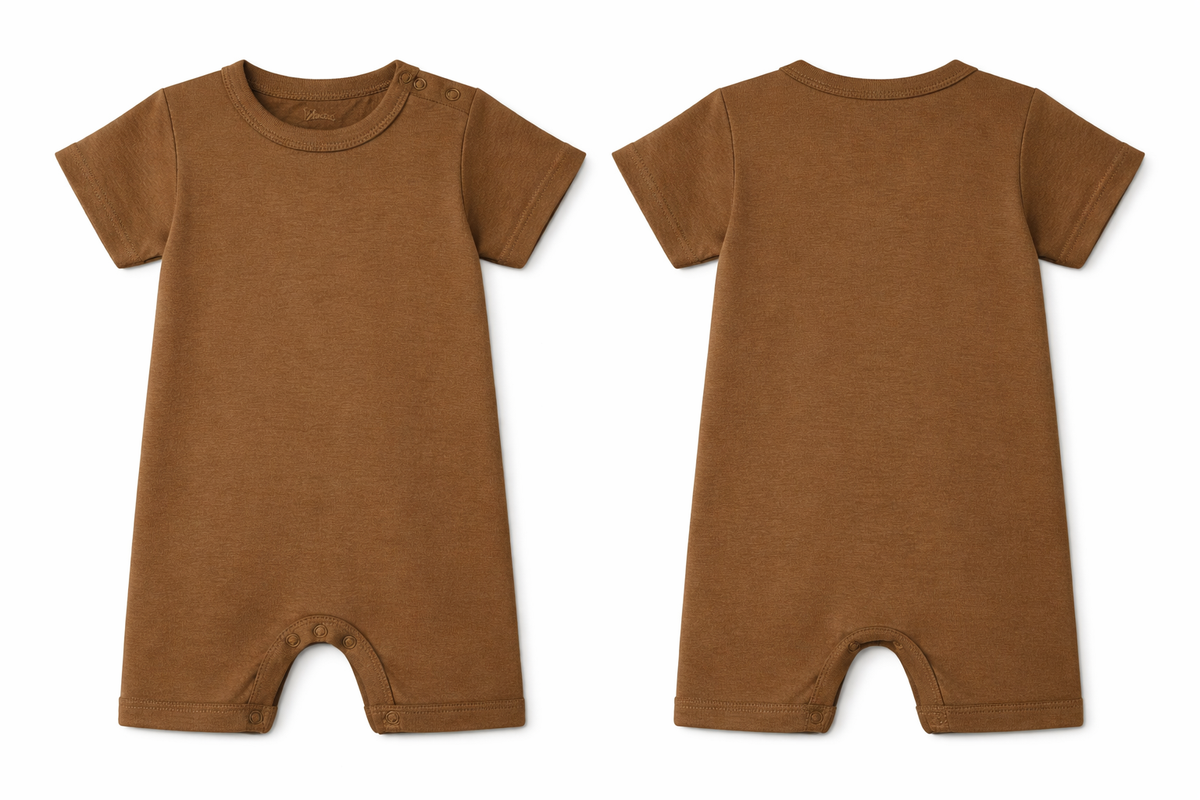 Short Sleeve Romper Rubber Soft Essential