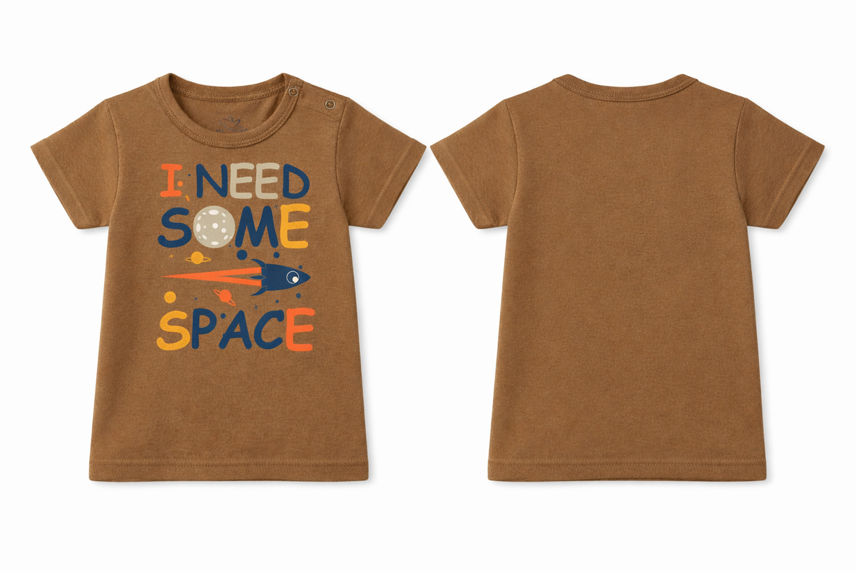T-Shirt Brown Space DTF Soft