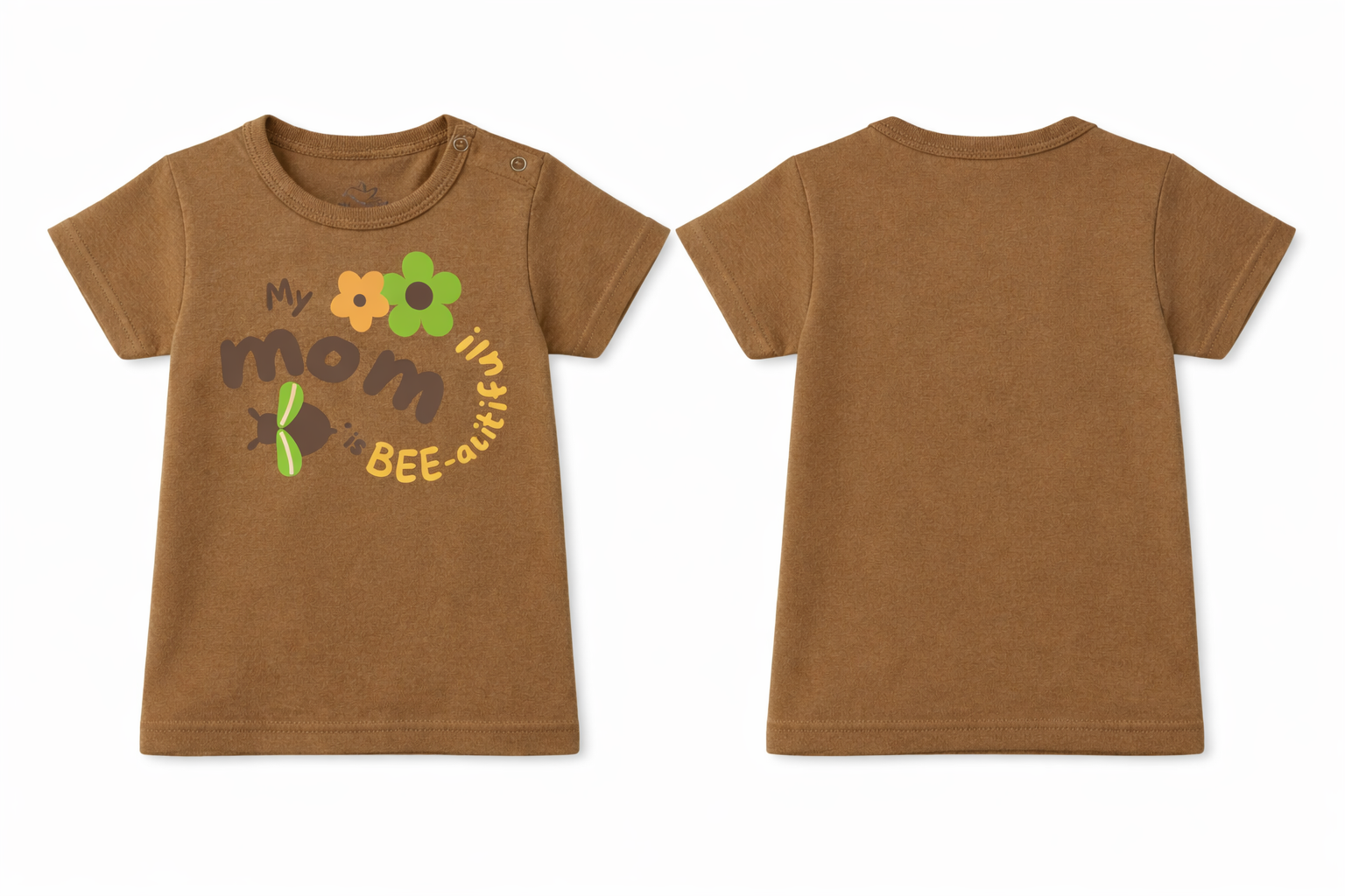 Short Sleeve T-Shirt Brown My Mom DTF