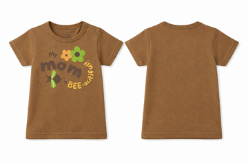 Short Sleeve T-Shirt Brown My Mom DTF