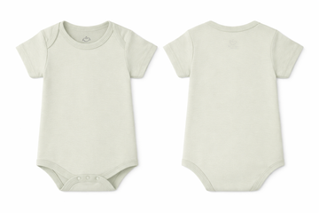 Short Sleeve Bodysuit Green Lily Soft