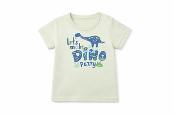 Short Sleeve T-Shirt Green Lily Dino DTF