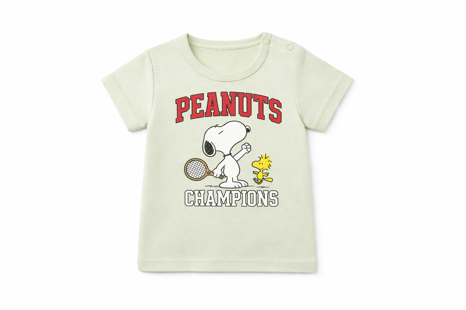 Short Sleeve T-Shirt Green Lily Peanuts DTF