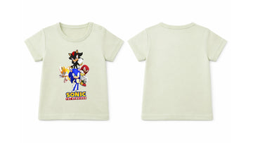 T-Shirt: Premium Cotton Light Green "Sonic Crew" Graphic Casual Essentials and Active Playwear