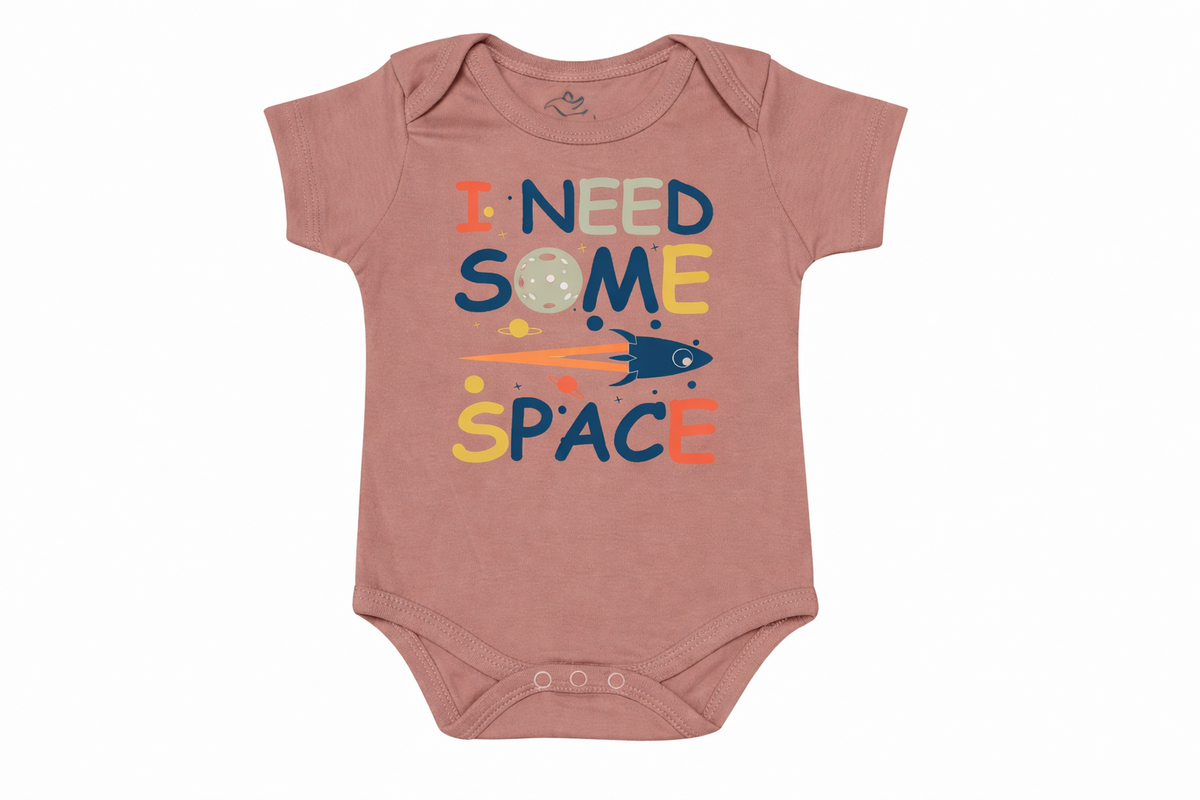 Short Sleeve Bodysuit Rose Tan Space DTF