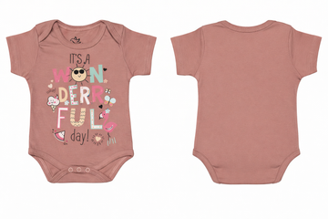 Short Sleeve BodySuit, Rose Tan, Wonderful DTF