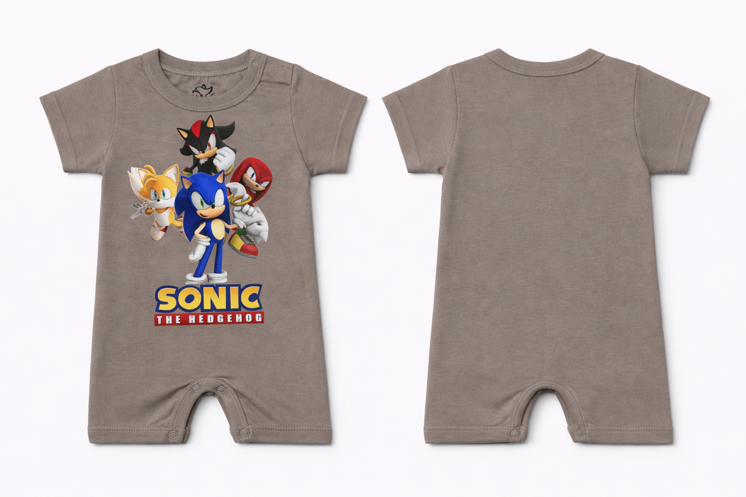 Short Sleeve Romper Atmosphere Sonic Crew DTF