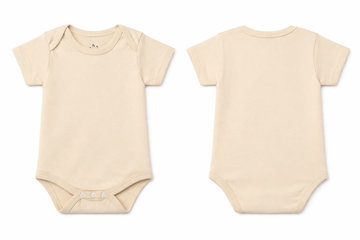 Short Sleeve Bodysuit Wood Ash Soft
