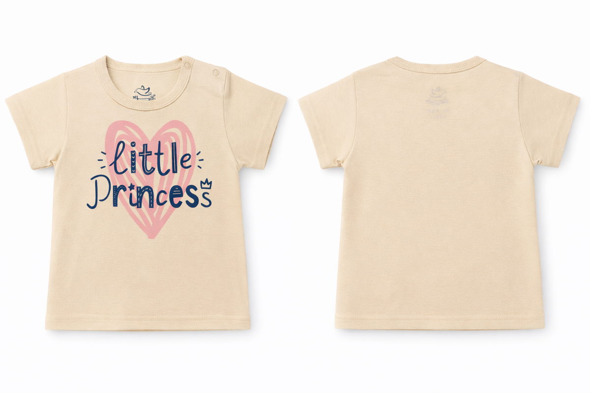 Short Sleeve T-Shirt Wood Ash Little Princess DTF