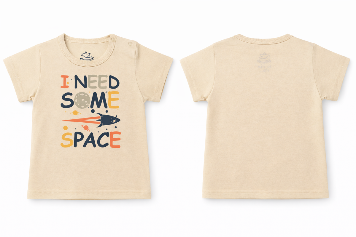 Short Sleeve T-Shirt Wood Ash Space DTF