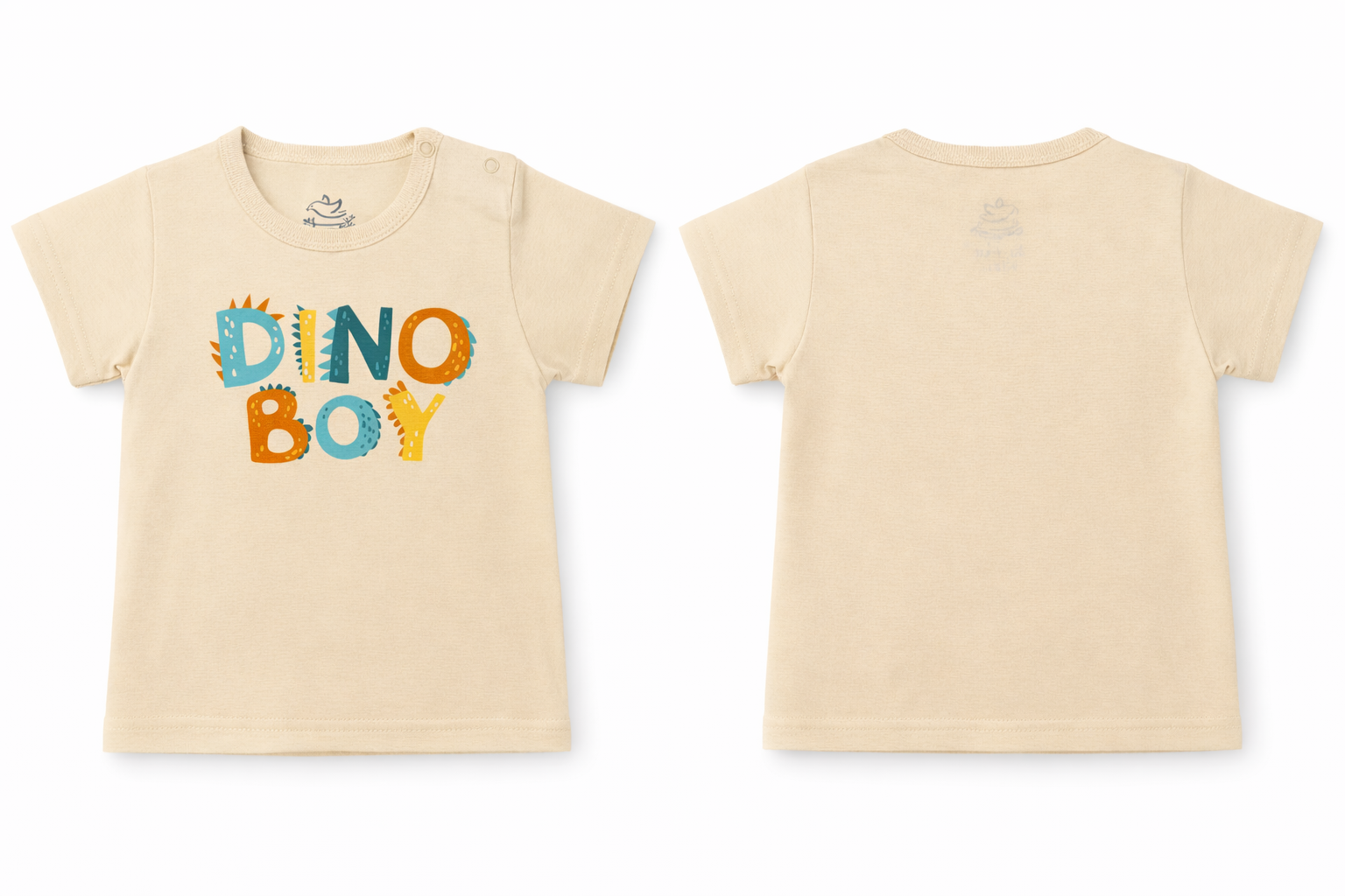 Short Sleeve T-Shirt Wood Ash Dino Boy DTF