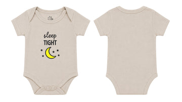 Short-Sleeve Bodysuit: Premium Cotton-Blend "Daily Comfort" Beige Daily Casual Wear