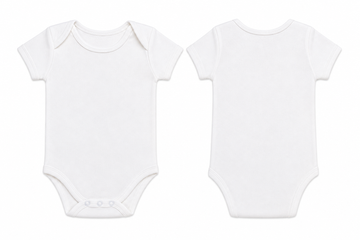 Short-Sleeve Bodysuit: Premium Cotton-Blend "Solid" White Daily Casual Wear