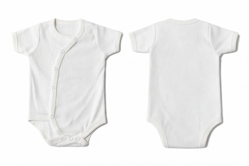 Wrap Short-Sleeve Bodysuit: Premium Cotton-Blend "Solid" White Casual Essentials